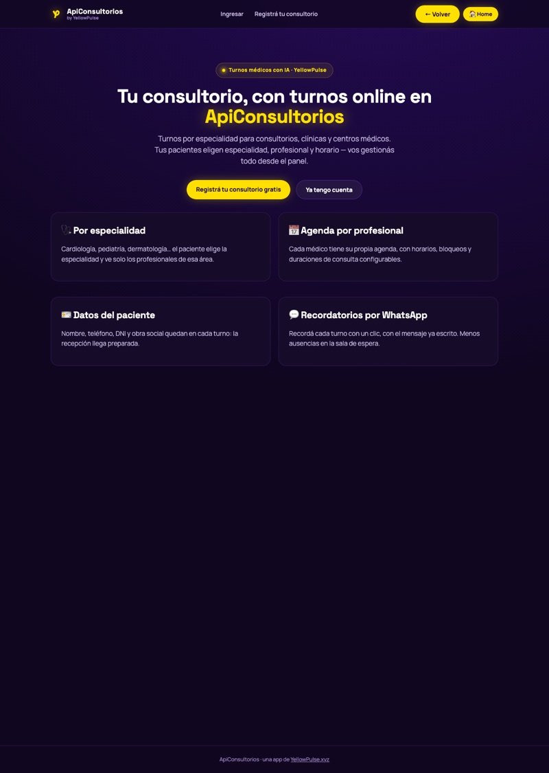 Conocé ApiConsultorios — ApiConsultorios